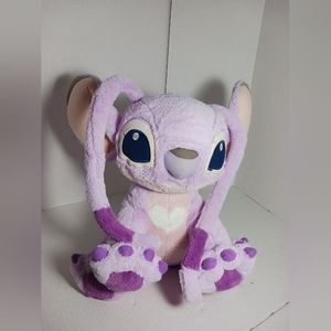 DISNEY LILO AND STITCH STUFFED PLUSH ANGEL 12" PURPLE PINK DISNEY PARKS